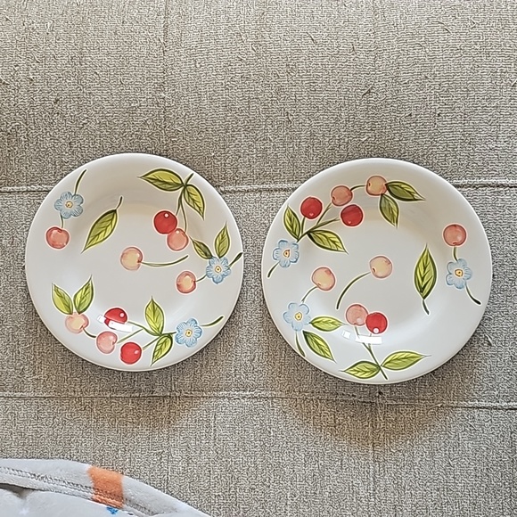 Tabletop Gallery Cherry Blossom Cookie Jar w/ 2 plates - Picture 8 of 9